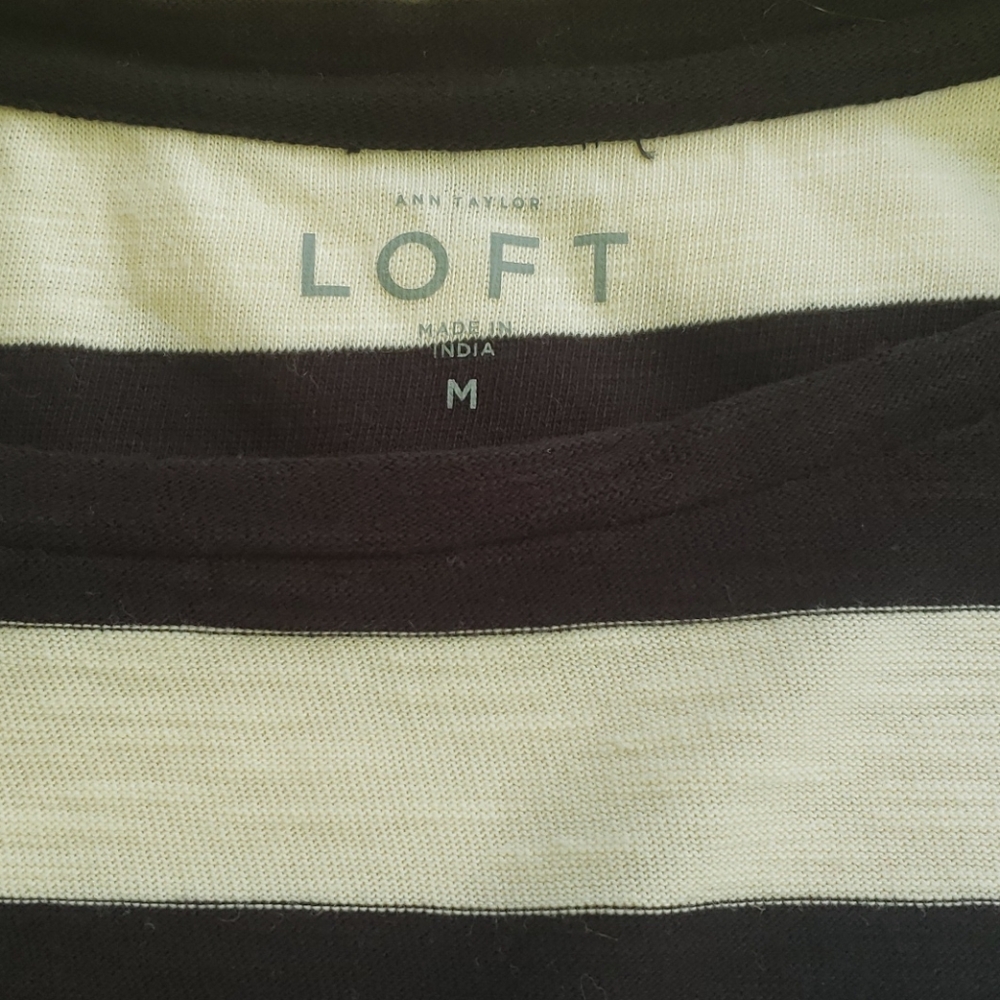 Loft stripped long sleeved shirt size medium - Picture 2 of 4